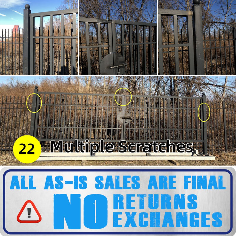 [AS-IS] 20ft Farm Metal Driveway Gate