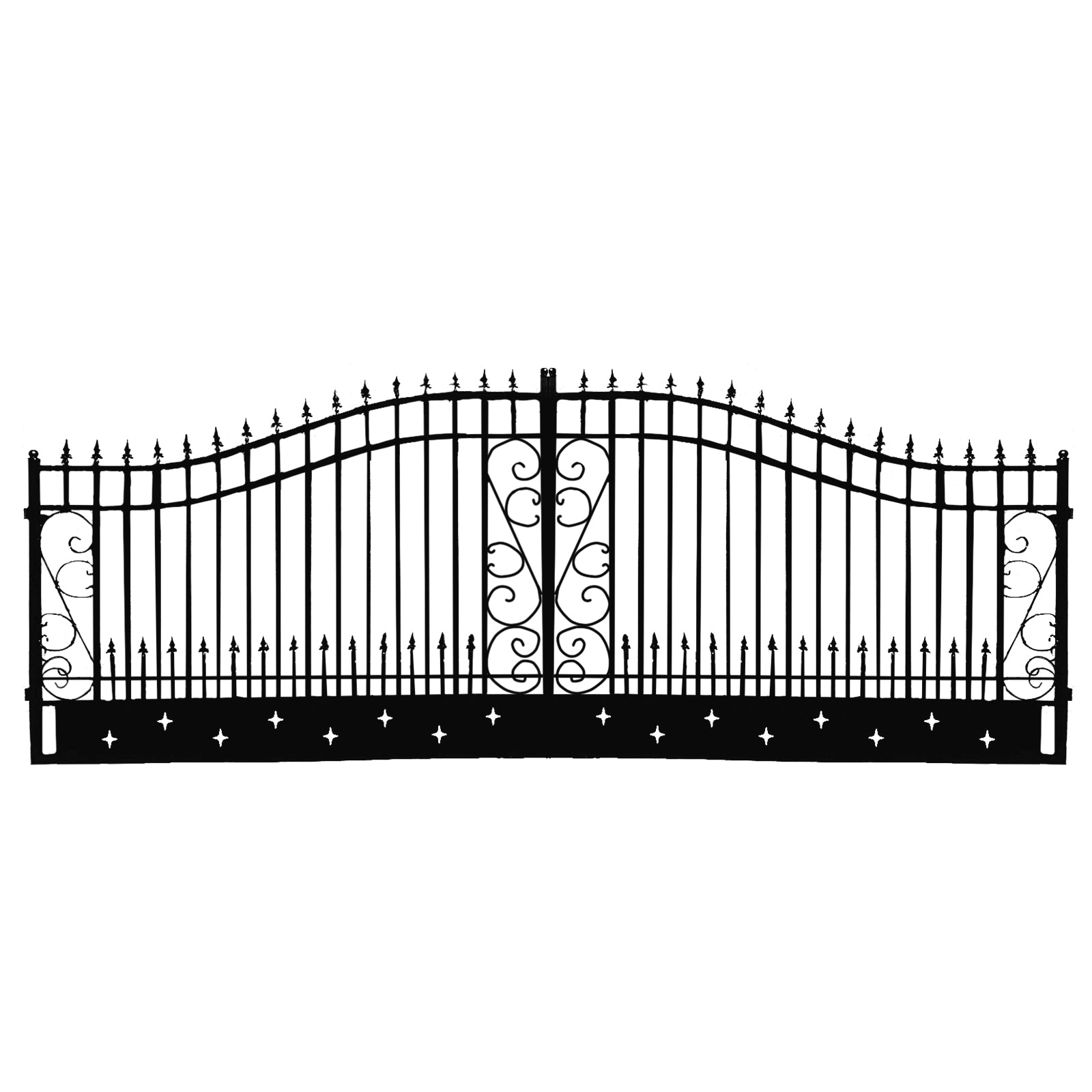 [BARGAIN] 20ft Dual Swing Wrought Iron Gate for Driveway