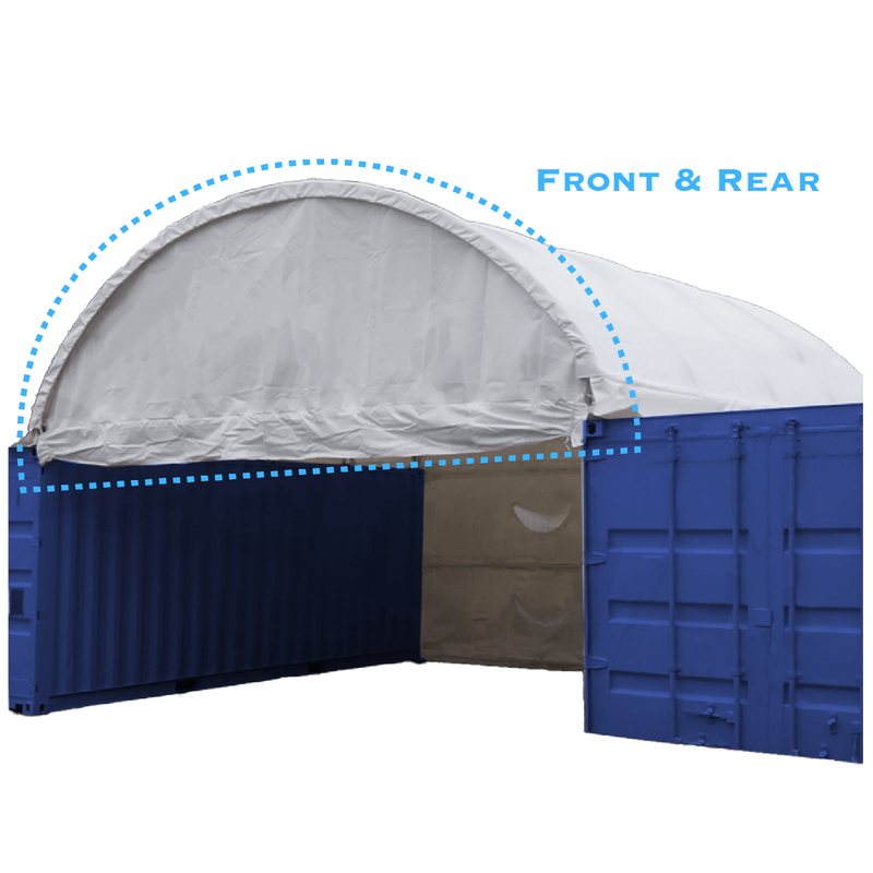 Front and Back Half Panels for Container Canopy Shelter 40'x40'x13'