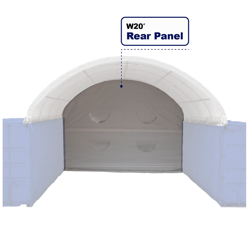 Rear Panel for W20' Container Shelter